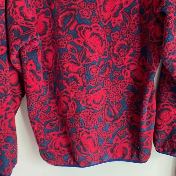 Patagonia Synchilla Snap T Lotus Flower Pullover in Barceloneta Red - Picture 10 of 16